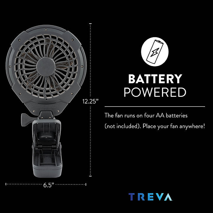 5" CLIP FAN BATTERY + USB