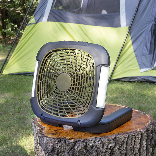 10" CAMPING FAN with LIGHTS